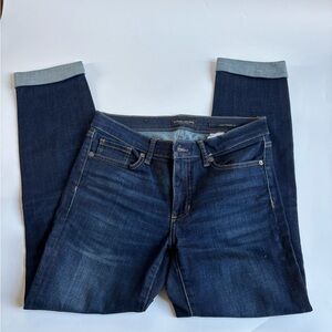 Banana Republic Factory Women’s High Rise Slim Straigh Jean Denim Dark Wash 27 4